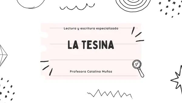 PPT sobre cómo elaborar una Tesina.