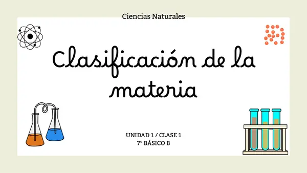 7° Clasificación de la Materia 