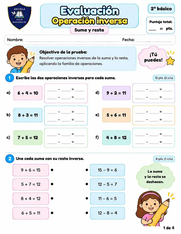 Evaluación operación inversa 