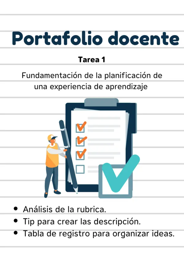 Fundamentación de una clase portafolio docente 