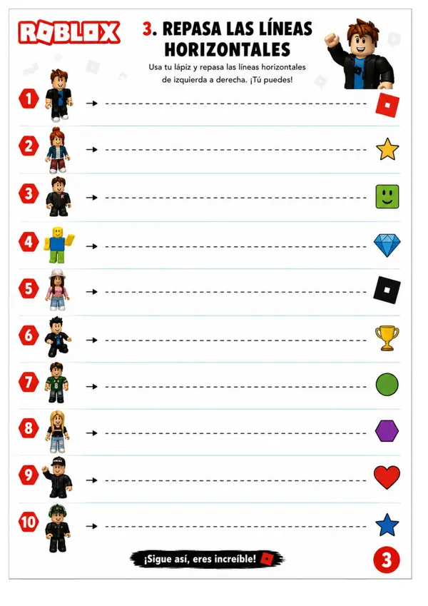 Cuadernillo de grafomotricidad y números del 1 al 10
