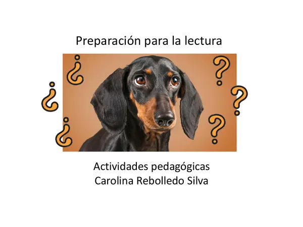 El Perro Confundido"  Preparación para la lectura. 