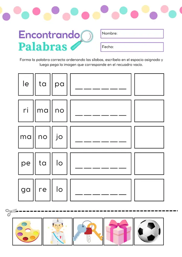 Armar palabras