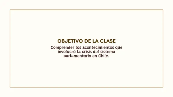 Chile a inicios del siglo XX y el período parlamentario | Segundo medio