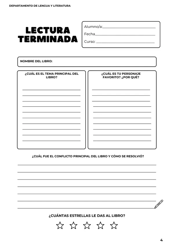 Actividad: Estrategia Después de la Lectura