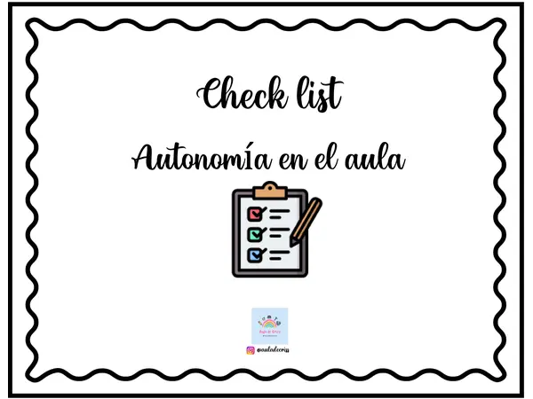 Check list de autonomía