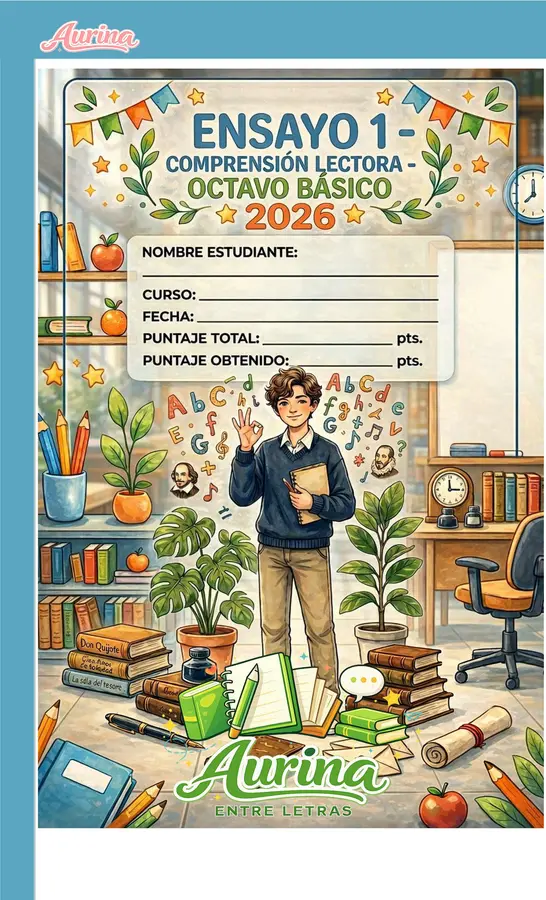 ENSAYO SIMCE LENGUAJE OCTAVO BÁSICO 2026 - POR AURINASTORE