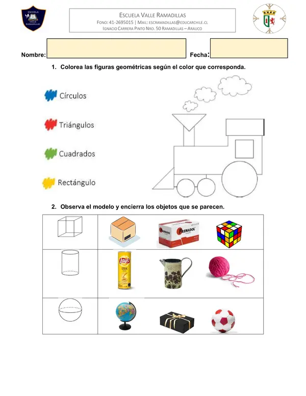 Cuerpos geométricos 1° Básico